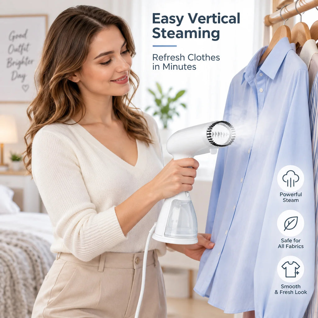 Garment Steamer for Clothes 15-Second Heat-Up Handheld Steam Iron  for Business Trips and Travel  Best Seller
