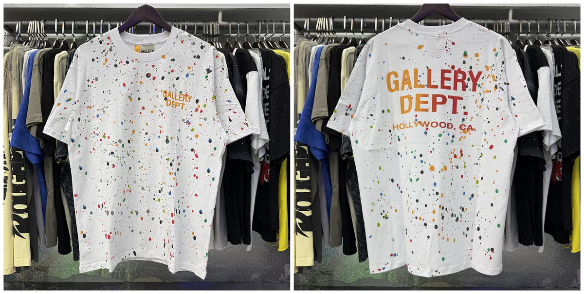Free shipping New GALLERY DEPT Printed with Washed Oversized 100% cotton Men Women T-shirts Y2K Fashion streetwear