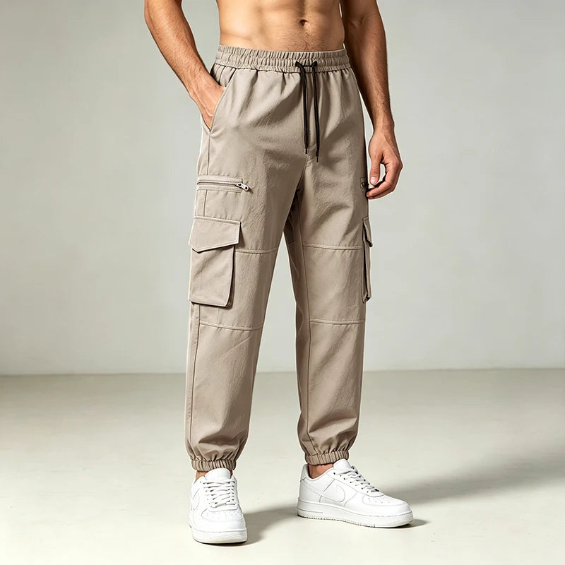 Pantalon cargo jogger multi-poches homme