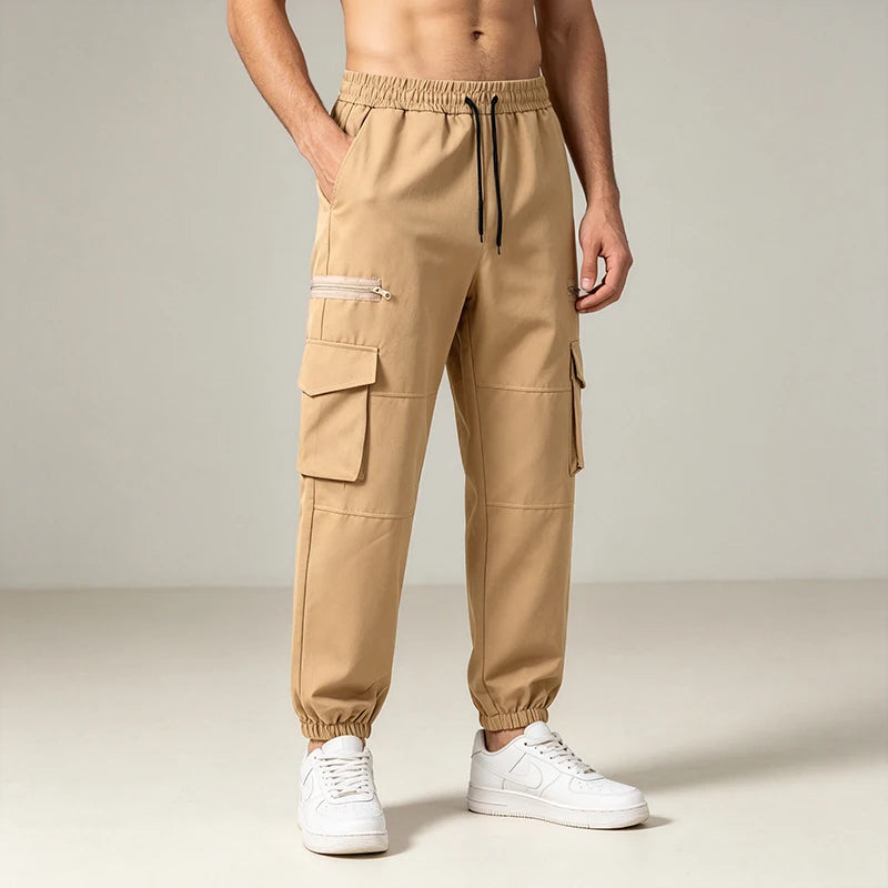 Pantalon cargo jogger multi-poches homme
