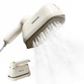 Travel Steamer for Clothes, 1200W Portable Handheld Steamer Iron for Clothes with 10S Fast Heat-Up, 160ml Water Tank, Large Ceramic Heat Panel, Garment Steamer for Home & Travel, 120V, White