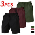 Men's 3-piece quick-dry shorts set, lightweight and comfortable fabric, suitable for outdoor sports, shopping, travel