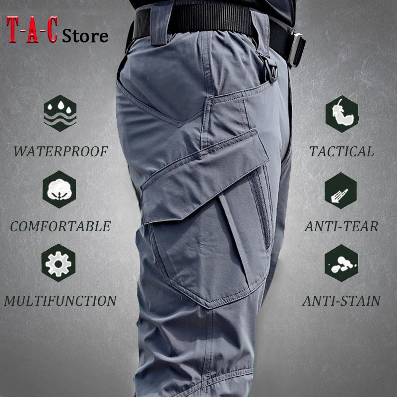 Pantalon tactique camouflage multi-poches homme