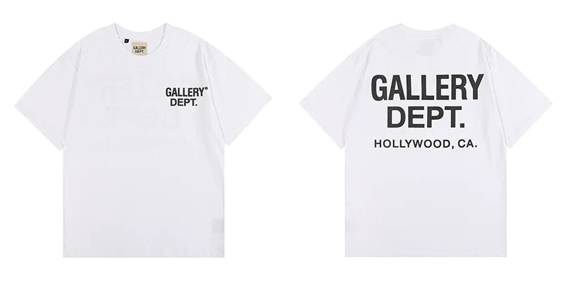 Free shipping New GALLERY DEPT Printed with Washed Oversized 100% cotton Men Women T-shirts Y2K Fashion streetwear